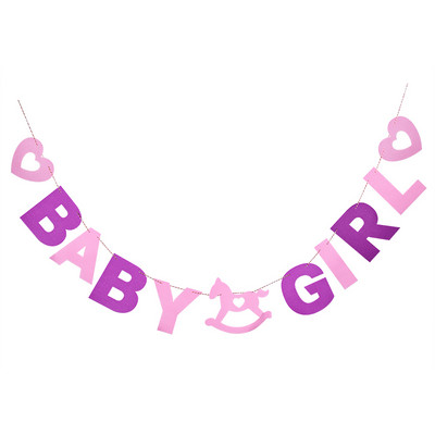 3M Baby Shower Baby Boy Girl Filcs Reklāmkarogs Ballīte Dekorācija Mežģīņu ballīte Labvēlīga ballīšu piederumi Dzimšanas dienas svinību dekorācijas bērniem