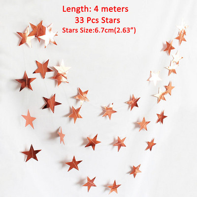 Banner de hârtie La mulți ani, ghirlandă cu ciucuri din aur roz, decorațiuni pentru petreceri, adulți, copii, prima fată, pentru baloane confetti