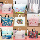 Ευχαριστούμε Πλαστικές τσάντες δώρου με λαβή Αγορές Μπομπονιέρα γάμου καραμέλα τούρτα κοσμήματα Τσάντες συσκευασίας για θήκες δώρων