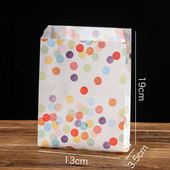 25 τμχ Υψηλής ποιότητας χάρτινη σακούλα Kraft Χάρτινες σακούλες Φαγητό σε πακέτο Τσάντες τροφίμων Αδιάβροχες τηγανιτές πατάτες τηγανητές ψωμί κοτόπουλο Hamburger Burrito