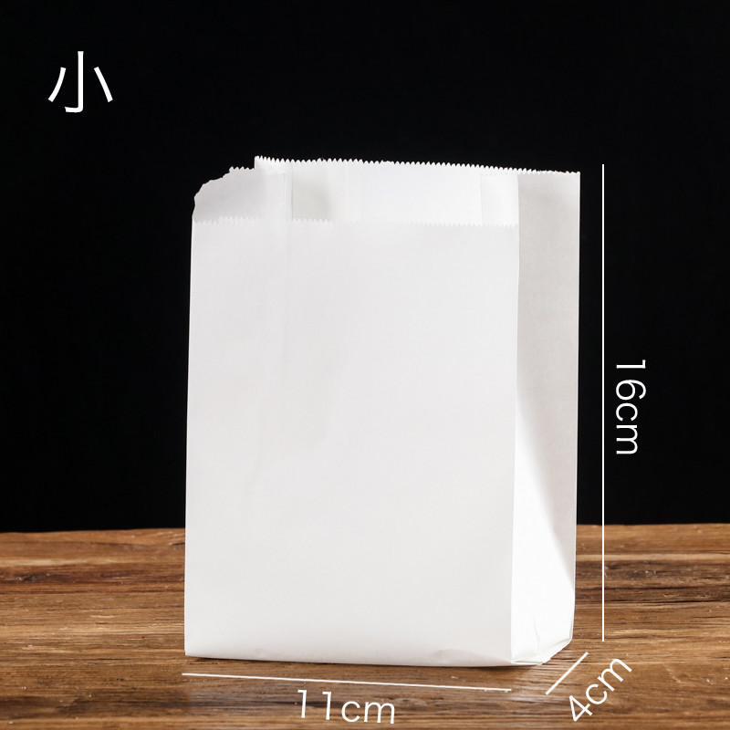 25 τμχ Υψηλής ποιότητας χάρτινη σακούλα Kraft Χάρτινες σακούλες Φαγητό σε πακέτο Τσάντες τροφίμων Αδιάβροχες τηγανιτές πατάτες τηγανητές ψωμί κοτόπουλο Hamburger Burrito