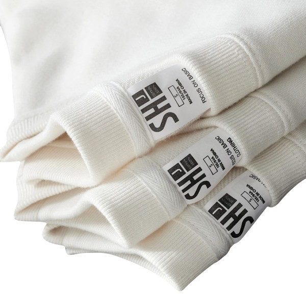 Bluză de toamnă pentru bărbați de culoare uni, cu decolteu oval