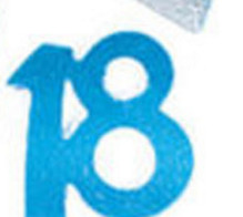 15G New Age 18th Year Old Happy Birthday κομφετί Τραπέζι Scatters Foil Number Digital 18 Anniversary Party Gift Decorations