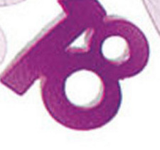 15G New Age 18th Year Old Happy Birthday κομφετί Τραπέζι Scatters Foil Number Digital 18 Anniversary Party Gift Decorations