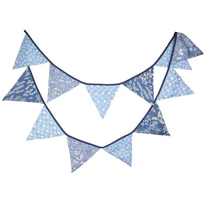 12 steaguri 3,2 m Fanion de decorare Banner Bunting Flori nordice Steagul de hârtie Petrecere Ghirlandă Clopoțel Naștere Decorare nuntă Petrecere