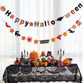 3m Halloween Decoration Horror Pumpkin Bunting Flag Props Banner Ghost Garland Halloween Party Supplies