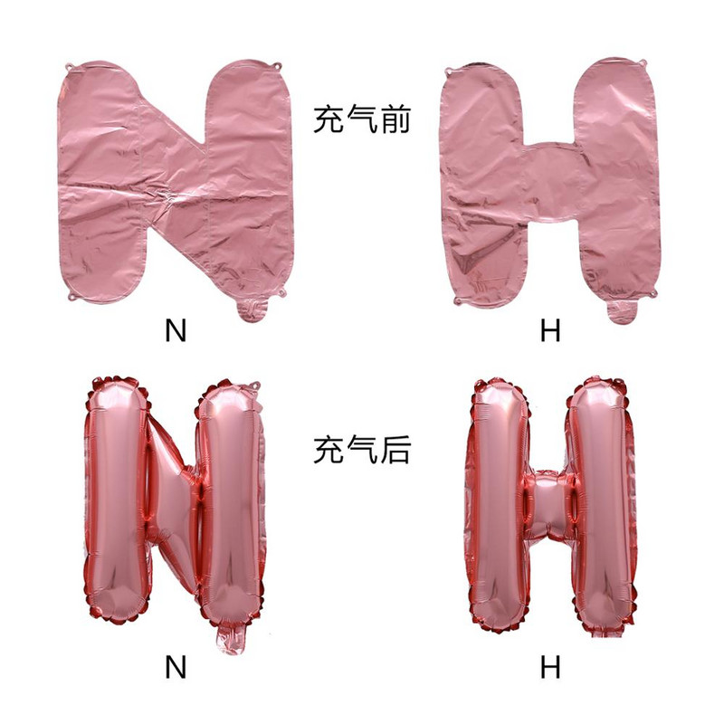 1 set 16 inch aur roz argint mireasa henna decorare petrecere zi banner baloane aurii bunting decor 16 inch baloane scrisori