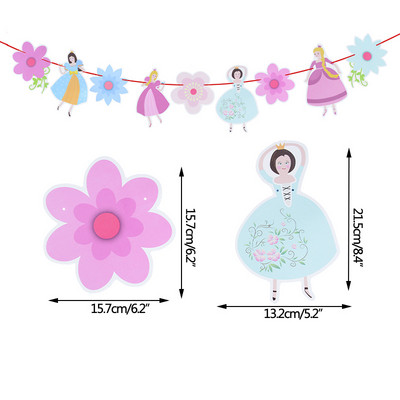 Animal Cartoon Banner γενεθλίων Κορίτσια Αγόρια Χαρτί Γιρλάντα 1ου Γενέθλια Μονόκερος Δεινόσαυρος Πάρτι Baby Shower Bunting Garland Flags