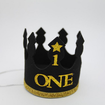 1 vnt. Gimtadienio kepurių dekoro kepuraitė Pirmojo gimtadienio kepurė Princesės berniuko karūna 1 2 3 3 metų gimtadienio dekoracijos