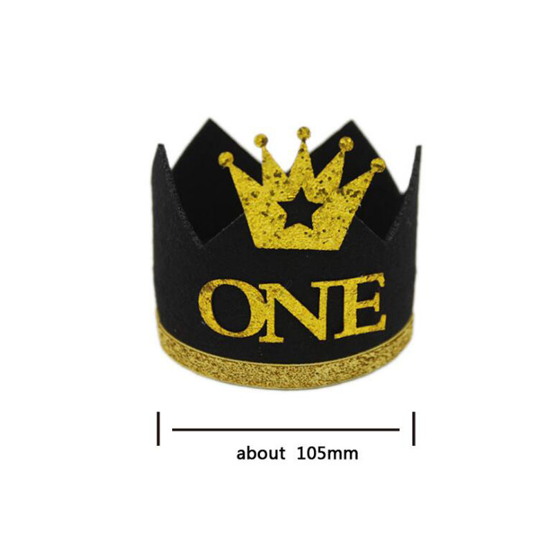 1 vnt. Gimtadienio kepurių dekoro kepuraitė Pirmojo gimtadienio kepurė Princesės berniuko karūna 1 2 3 3 metų gimtadienio dekoracijos