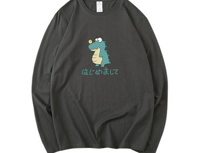 Bluză bărbătească elegantă, cu decolteu oval și imprimeu