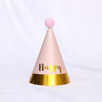 1 vnt./vnt. Gimtadienio kepuraitės Vaikai Berniukas Mergaitė Juoda Gimtadienio vakarėlio dekoracijos Su gimtadieniu Popierinė kepurė Princo princesės karūna