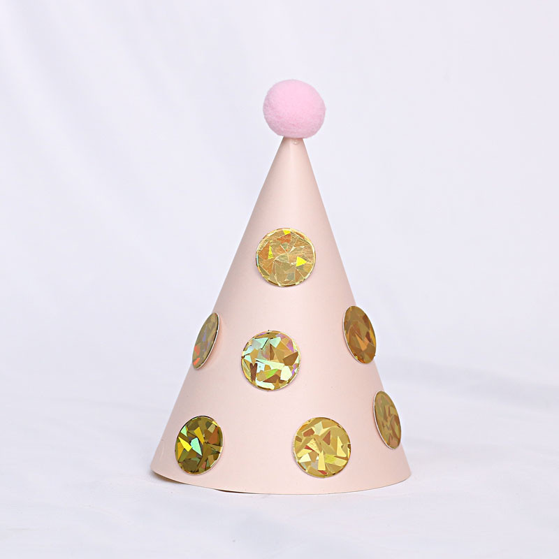 1 vnt./vnt. Gimtadienio kepuraitės Vaikai Berniukas Mergaitė Juoda Gimtadienio vakarėlio dekoracijos Su gimtadieniu Popierinė kepurė Princo princesės karūna