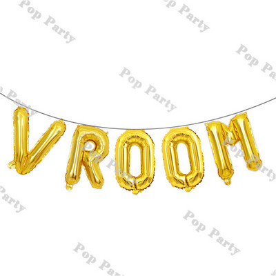 Lipubänner Vintage võidusõiduauto sünnipäevadekoratsiooniga lastele, kaks kiiret / Vroomi rippuv lipp Must-valge võidusõiduauto esimese/teise osapoole tarvikud