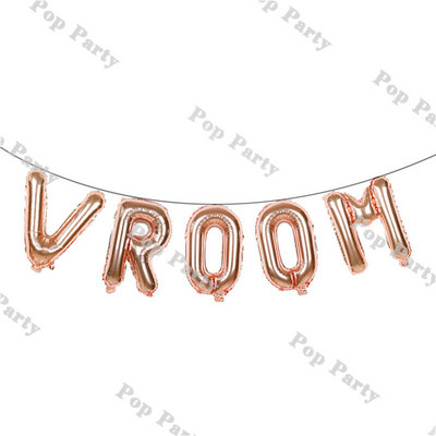 Lipubänner Vintage võidusõiduauto sünnipäevadekoratsiooniga lastele, kaks kiiret / Vroomi rippuv lipp Must-valge võidusõiduauto esimese/teise osapoole tarvikud