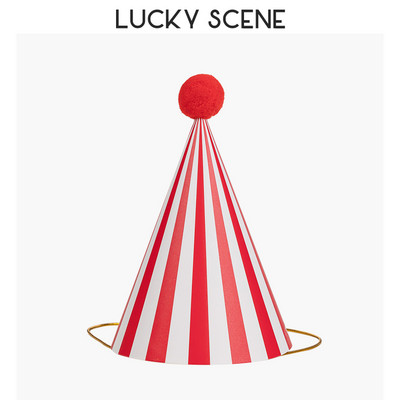 Pălării de petrecere de aniversare Con de hârtie Pompoane din pâslă Artizanat pentru copii Adulti Accesorii pentru costume de petrecere Culori asortate S00958