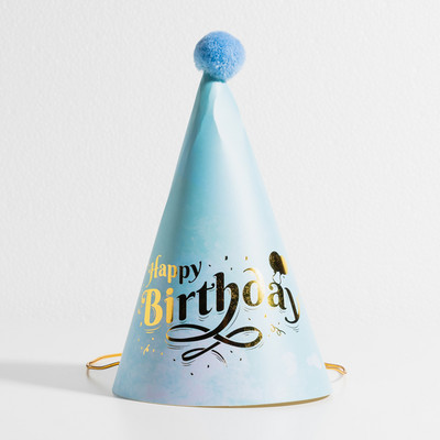 Pălării de petrecere de aniversare Con de hârtie Pompoane din pâslă Artizanat pentru copii Adulti Accesorii pentru costume de petrecere Culori asortate S00958