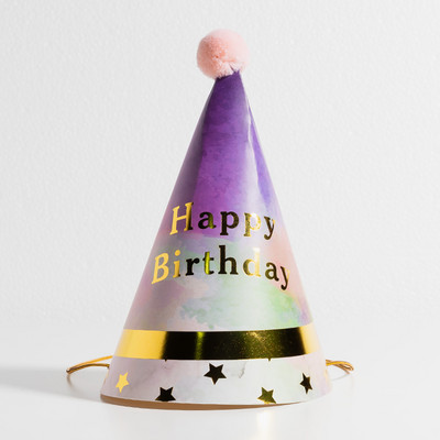 Pălării de petrecere de aniversare Con de hârtie Pompoane din pâslă Artizanat pentru copii Adulti Accesorii pentru costume de petrecere Culori asortate S00958