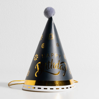 Pălării de petrecere de aniversare Con de hârtie Pompoane din pâslă Artizanat pentru copii Adulti Accesorii pentru costume de petrecere Culori asortate S00958