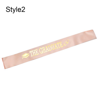 2022. aasta koolilõpetamise vöö kuldne sädelev kiri "lõpetasin" Satiinist lõpetaja kingitus pidulikuks fotorekvisiidiks, stiilne lõpupeoks