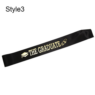 2022. aasta koolilõpetamise vöö kuldne sädelev kiri "lõpetasin" Satiinist lõpetaja kingitus pidulikuks fotorekvisiidiks, stiilne lõpupeoks