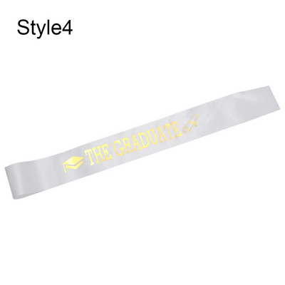 2022. aasta koolilõpetamise vöö kuldne sädelev kiri "lõpetasin" Satiinist lõpetaja kingitus pidulikuks fotorekvisiidiks, stiilne lõpupeoks