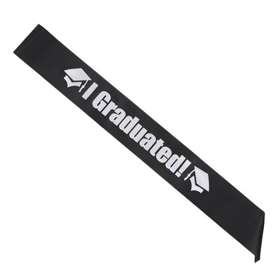 2022. aasta koolilõpetamise vöö kuldne sädelev kiri "lõpetasin" Satiinist lõpetaja kingitus pidulikuks fotorekvisiidiks, stiilne lõpupeoks