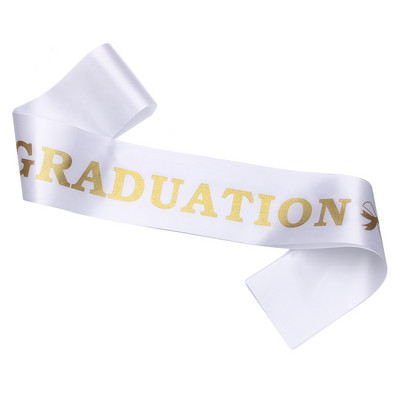 2022. aasta koolilõpetamise vöö kuldne sädelev kiri "lõpetasin" Satiinist lõpetaja kingitus pidulikuks fotorekvisiidiks, stiilne lõpupeoks