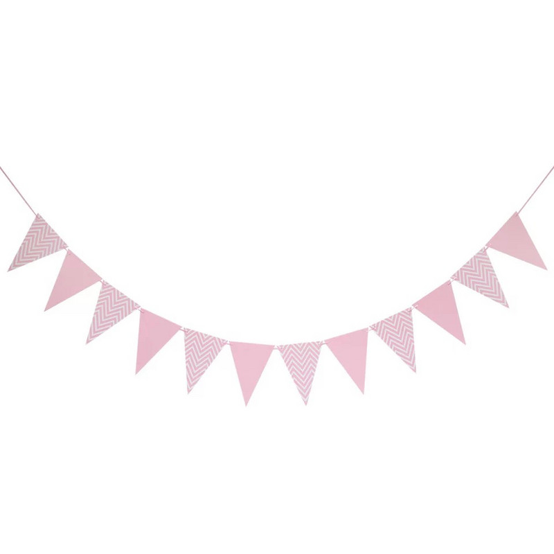 12 steaguri 18 cm Ghirlande din aur trandafir Banneruri pentru zi de naștere Fanion pentru Baby Shower Ghirlande de nuntă Steaguri Articole pentru decorare pentru petreceri