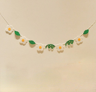 INS Boy Birthday Party Καφέ Γιρλάντα Κορεάτικου στιλ Banner για τα πρώτα γενέθλια Non Woven Flower Hanging