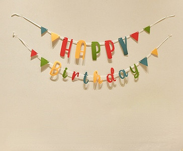 INS Boy Birthday Party Καφέ Γιρλάντα Κορεάτικου στιλ Banner για τα πρώτα γενέθλια Non Woven Flower Hanging