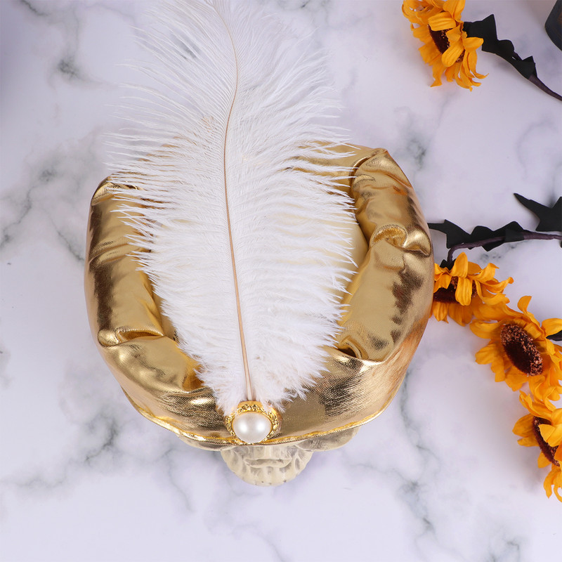 Halloween Kings Hat индийски султан принц шапка арабски шапки декорация от пера шапка за момчета парти консумативи за косплей 3 цвята