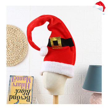 Νέα άφιξη για ενήλικες παιδιά Αστείο μακρύ χριστουγεννιάτικο καπέλο για βελούδινο καπέλο Άγιου Βασίλη Πρωτοχρονιάτικο Χριστουγεννιάτικο πάρτι