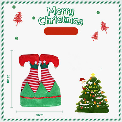 Uus saabumine Täiskasvanud Lapsed Naljakas pikk jõulumüts plüüsist jõuluvana mütsi uusaasta jõulupeo kaunistuseks