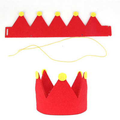 1PC DIY Rođendanska zabava za djevojčice i dječake Netkani šeširi Dječji rođendan Princess Crown Kapa Dekoracije za zabavu Dječje pokloni Traka za glavu