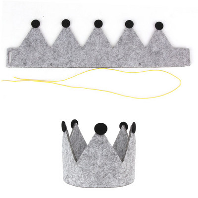 1PC DIY Rođendanska zabava za djevojčice i dječake Netkani šeširi Dječji rođendan Princess Crown Kapa Dekoracije za zabavu Dječje pokloni Traka za glavu