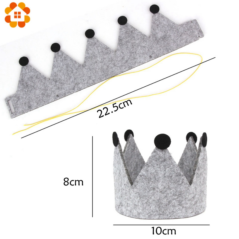 1PC DIY Rođendanska zabava za djevojčice i dječake Netkani šeširi Dječji rođendan Princess Crown Kapa Dekoracije za zabavu Dječje pokloni Traka za glavu