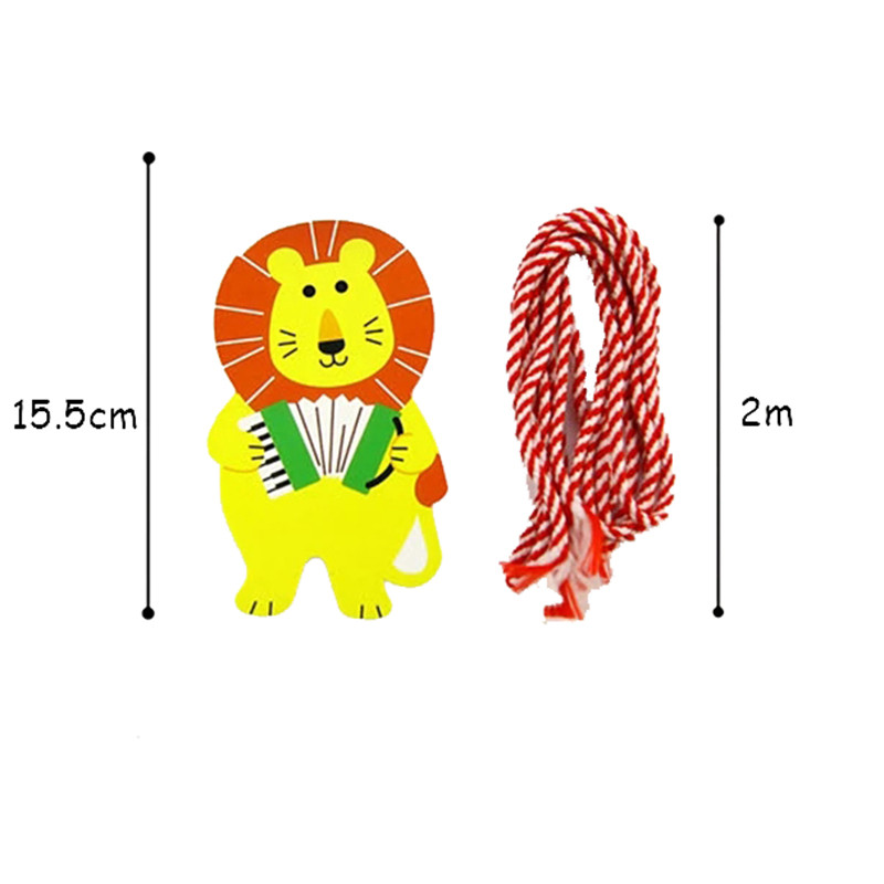2m Circus Forest Lion Concert Baby Shower Cartoon Animal Garland Paper Banner για παιδιά Προμήθειες για πάρτι γενεθλίων