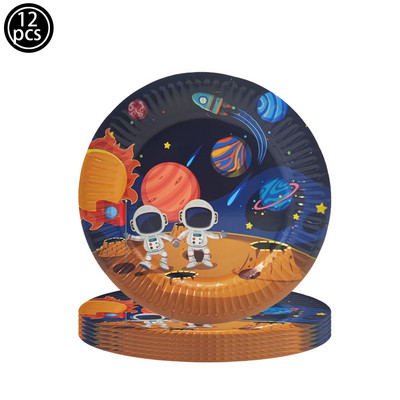 Pălării pentru petrecere de aniversare în spațiu și rachetă Pălărie cu cer înstelat Pălării cu conuri de astronaut Copii bebeluși de un an Pălării de la mulți ani Accesorii pentru petreceri