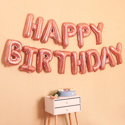 16 инча Честит рожден ден Фолиеви балони Бебе момче Момиче Първи рожден ден 1-ва Една година Декорация за парти Деца Възрастни Декорация на овесарка