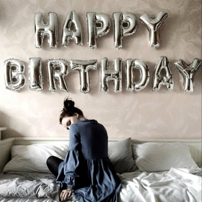 16 инча Честит рожден ден Фолиеви балони Бебе момче Момиче Първи рожден ден 1-ва Една година Декорация за парти Деца Възрастни Декорация на овесарка