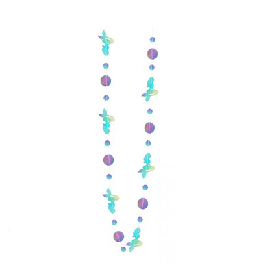 Ghirlanda de decorare pentru petreceri de sirenă Banner de la mulți ani pentru fete Decor pentru prima zi de naștere Banner de coadă de sirenă Banner pentru baby shower