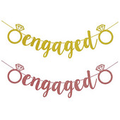 Banner logodnă Decorațiuni pentru petrecerea de logodnă Semn de duș de mireasă Favoruri pentru petrecerea burlacilor Mireasa să fie Decor banner de logodnă