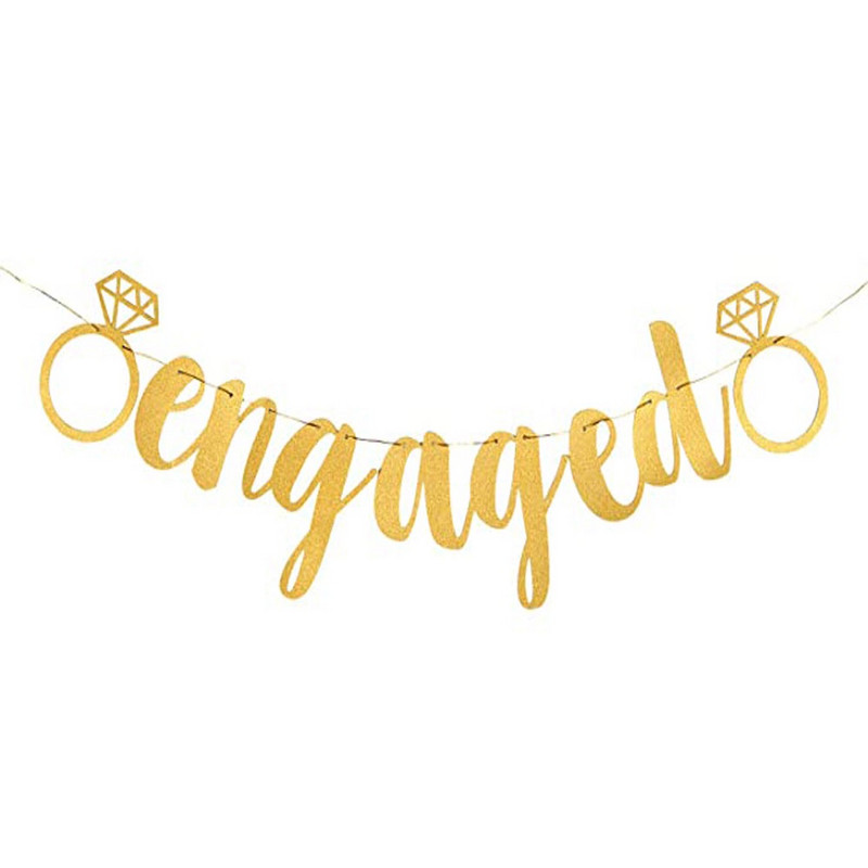 Banner logodnă Decorațiuni pentru petrecerea de logodnă Semn de duș de mireasă Favoruri pentru petrecerea burlacilor Mireasa să fie Decor banner de logodnă