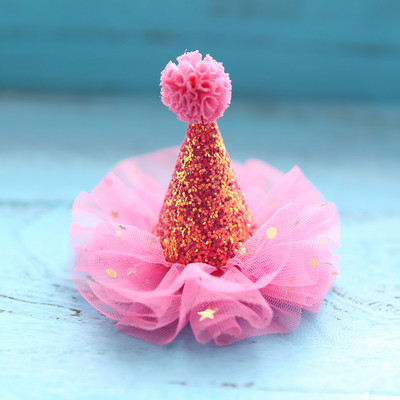 1 bucăți prințesă coroană drăguță fetiță ac de păr dantelă stea strălucitoare accesorii pentru păr accesorii pentru pălărie pentru petrecere de aniversare pentru copii