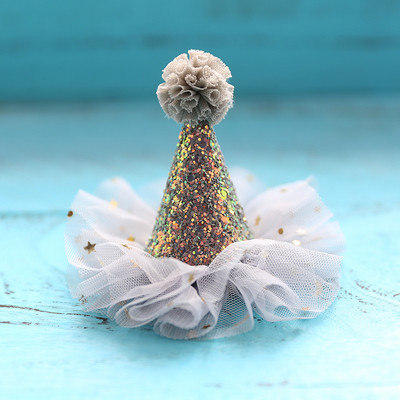 1 bucăți prințesă coroană drăguță fetiță ac de păr dantelă stea strălucitoare accesorii pentru păr accesorii pentru pălărie pentru petrecere de aniversare pentru copii