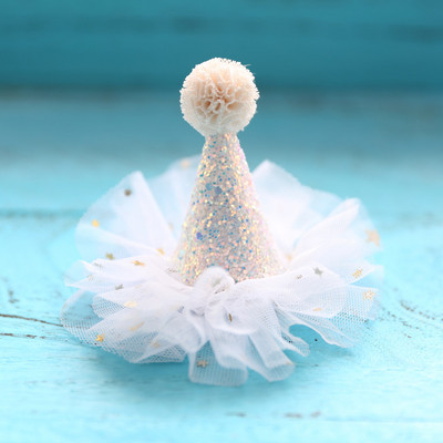 1 bucăți prințesă coroană drăguță fetiță ac de păr dantelă stea strălucitoare accesorii pentru păr accesorii pentru pălărie pentru petrecere de aniversare pentru copii