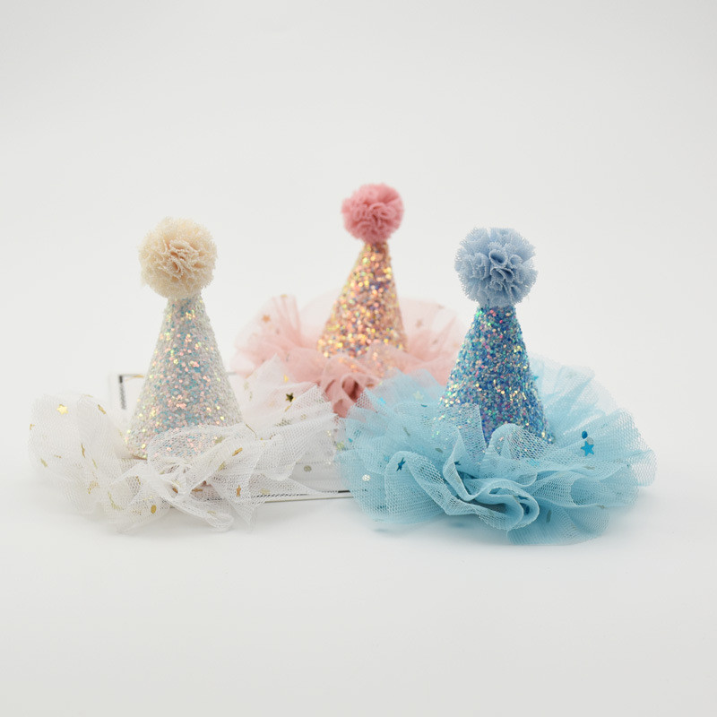 1 bucăți prințesă coroană drăguță fetiță ac de păr dantelă stea strălucitoare accesorii pentru păr accesorii pentru pălărie pentru petrecere de aniversare pentru copii