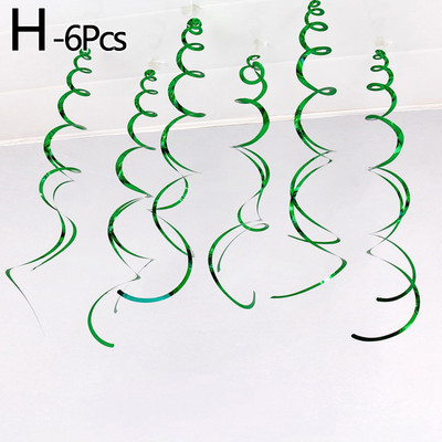 6 bucăți colorat spirală pandantiv tavan agățat ghirlanda PVC vârtej banner pentru nunta, petrecere de aniversare, acasă, sufragerie decor