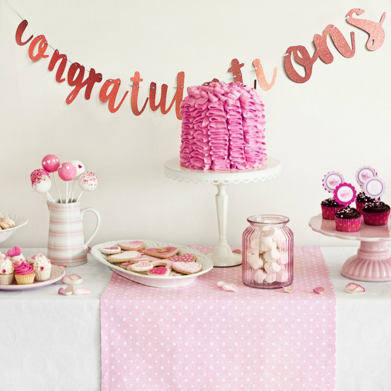 Banner cu ghirlande de tablă auriu, roz, pentru mireasa să fie, duș de mireasă, decorare pentru petrecerea de aniversare, decor pentru cameră pentru copii, banner de felicitări